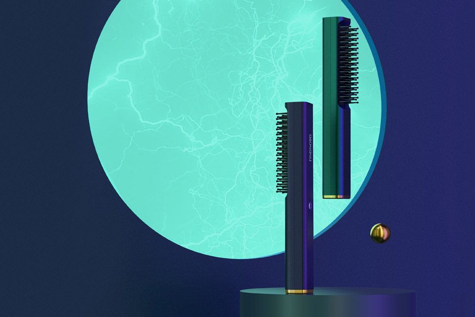 深圳市个护产品设计公司、工业产品设计、养发梳产品外观设计